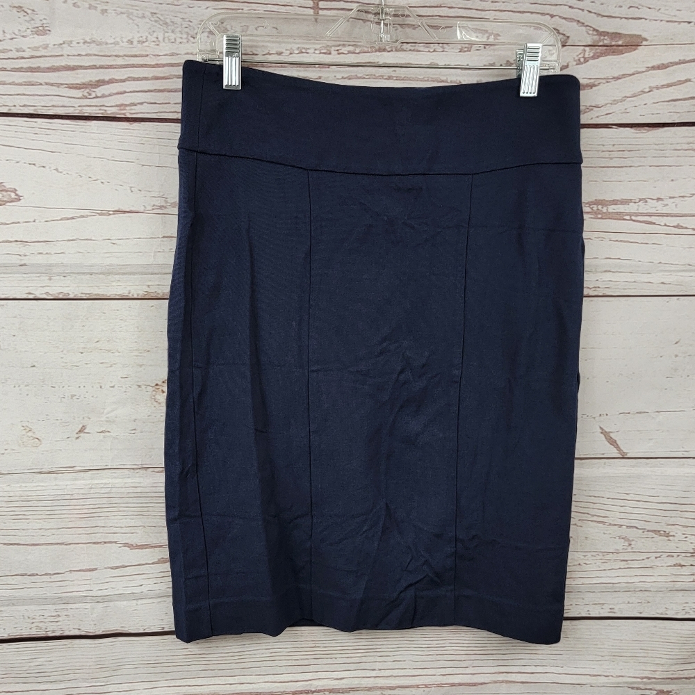 CAbi Navy Blue business casual pencil skirt